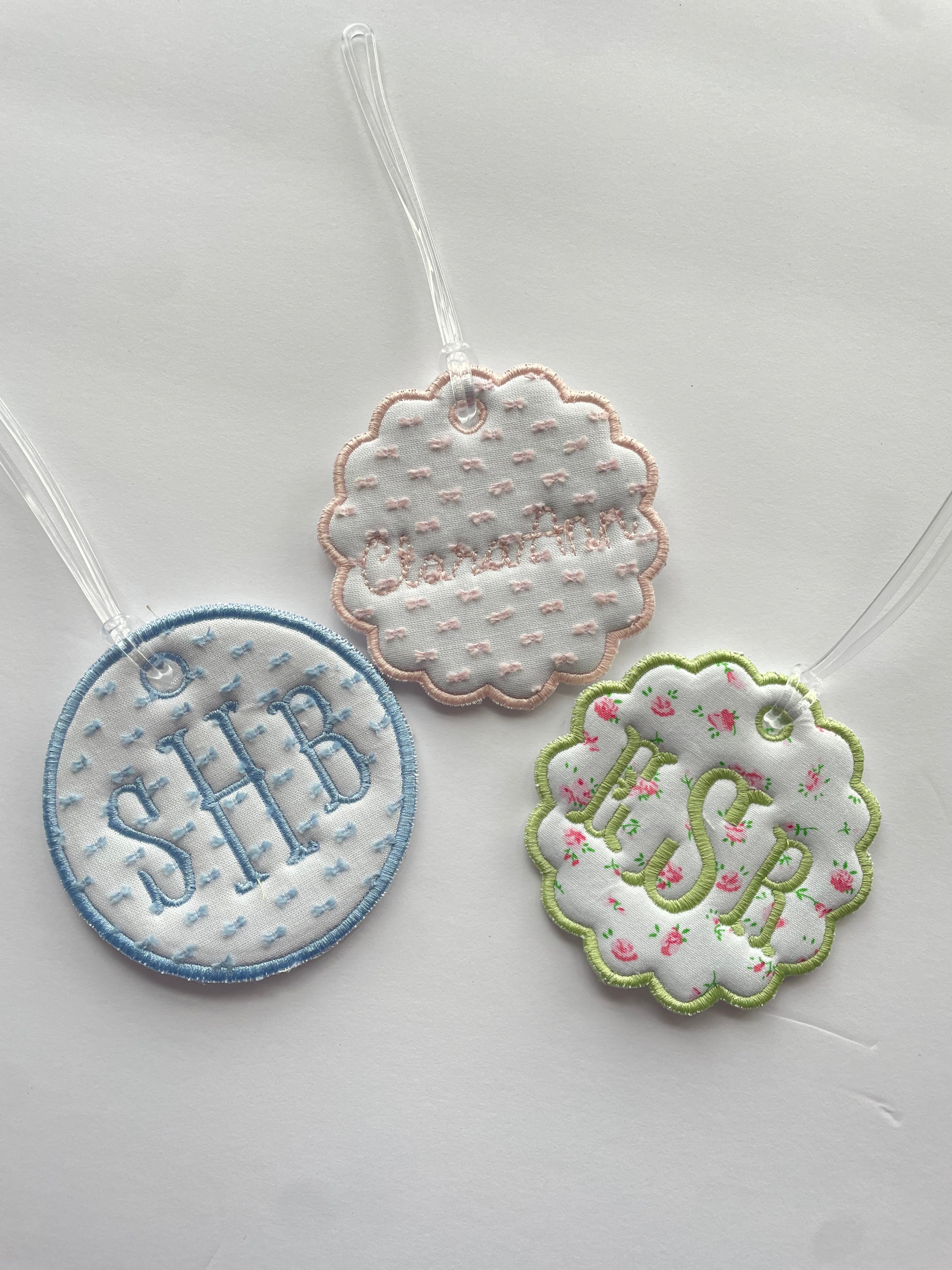 Diaper or bookbag bag tag