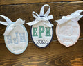 Applique Initial Ornament