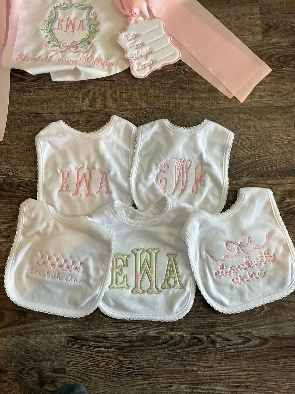 Monogrammed Bib