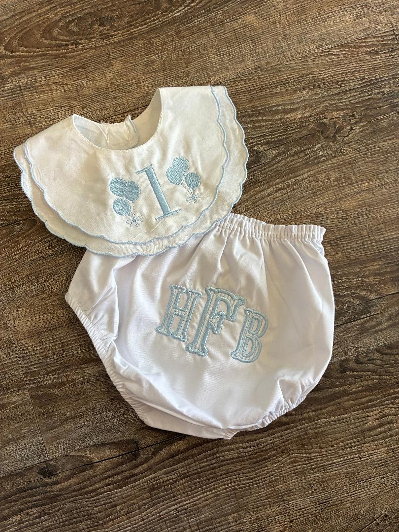 Heirloom Bib and Bloomer Set